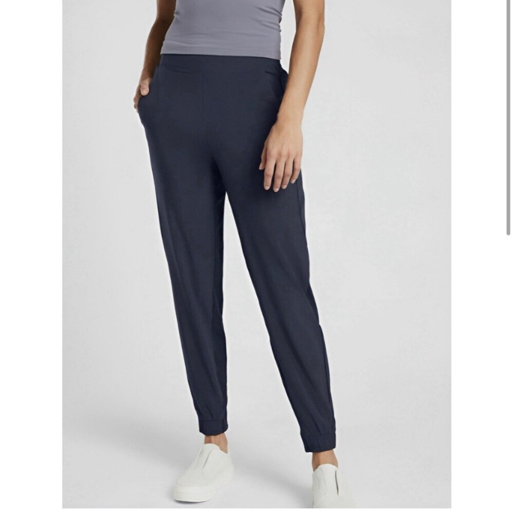 Athleta Venice High Rise Jogger Navy Blue Medium Tall